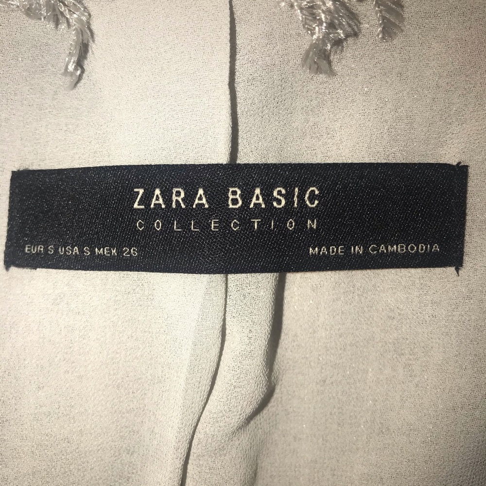 Zara Basic Collection Silver Shaggy Jacket - image 8